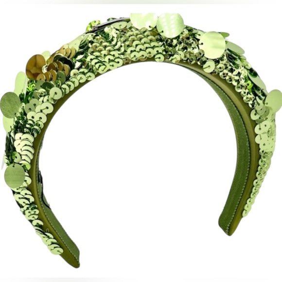 PRADA GREEN SEQUIN HEADBAND - Picture 4 of 8